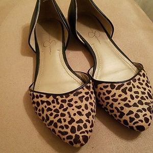 Jessica Simpson Leopard Print Flats
